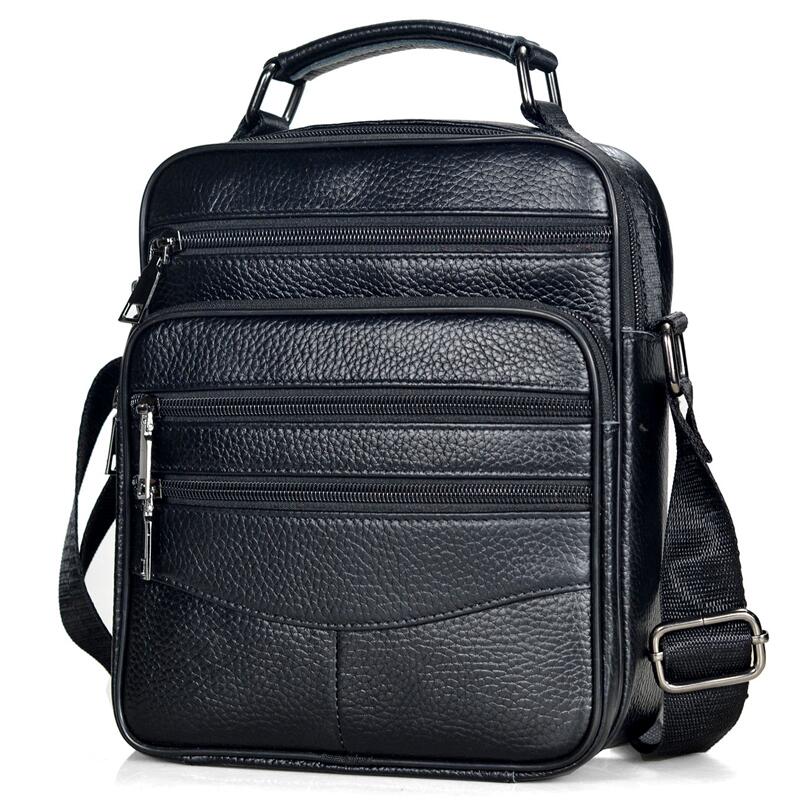 Leather Work Bag Men - الرجال حقائب يد جلدية حقيقية الذكور