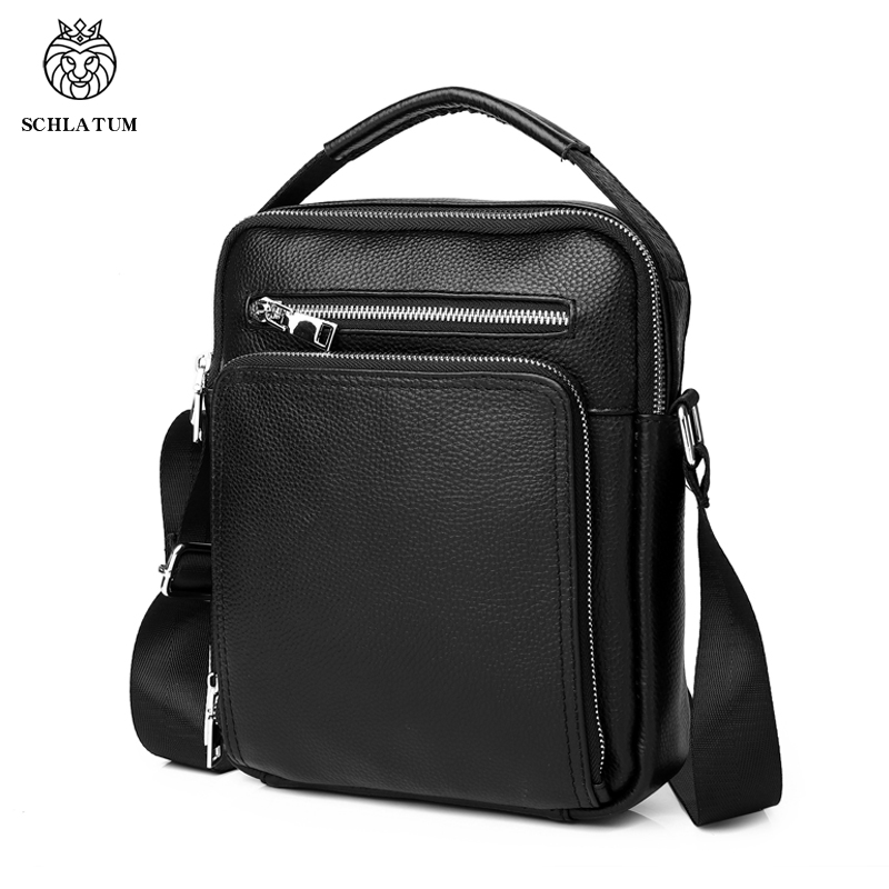 Leather Work Bag Men - SCHLATUM جلد أصلي للرجال حقيبة كتف