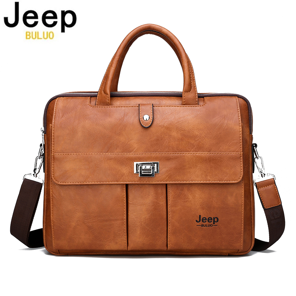 Leather Work Bag Men - حقيبة جلدية للرجال من جيب بولو،