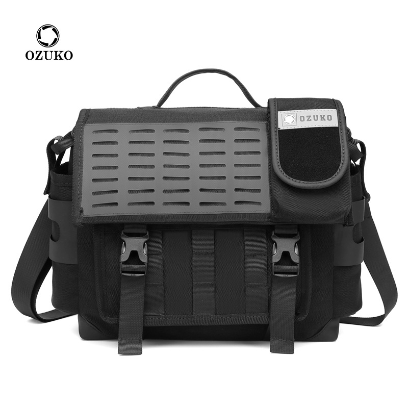 حقيبة كتف رجالية من OZUKO، حقي - مراجعة Leather Work Bag Men وسعره