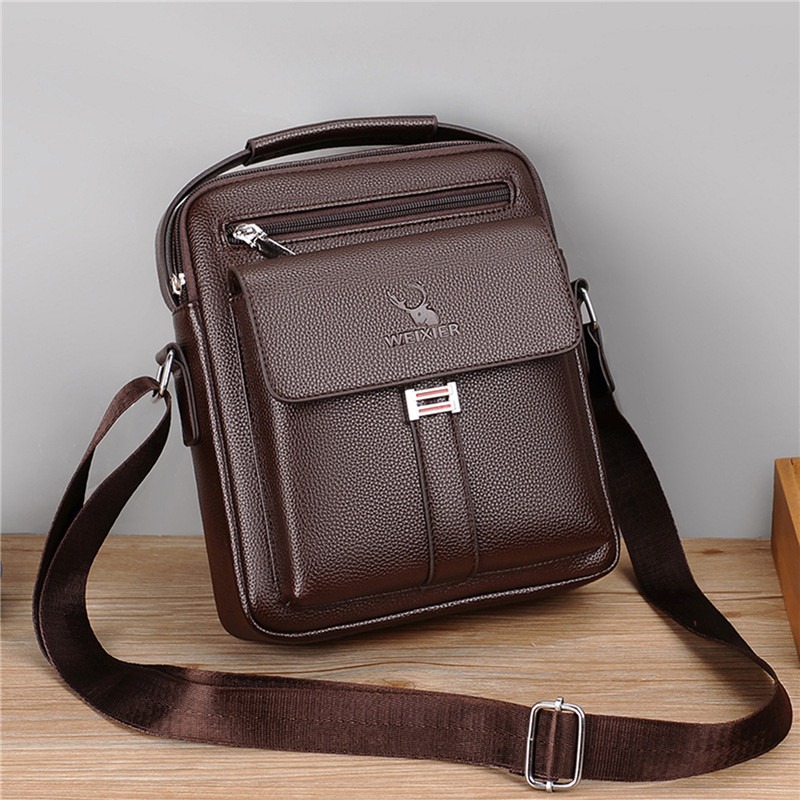 بو الجلود حقيبة الكتف للرجال ، - مراجعة Leather Work Bag Men وسعره