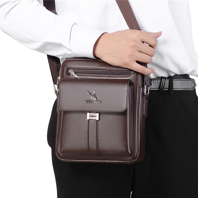 بو الجلود حقيبة الكتف للرجال ، - مراجعة Leather Work Bag Men وسعره
