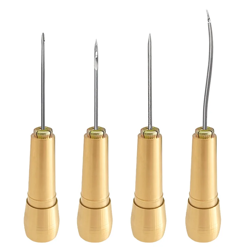 الجلود مجموعة الخياطة DIY بها  - مراجعة Leatherwork Needles وسعره