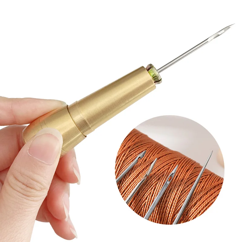 الجلود مجموعة الخياطة DIY بها  - مراجعة Leatherwork Needles وسعره