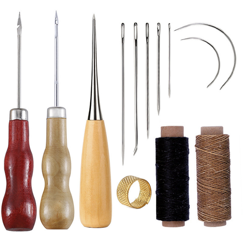 13 قطعة من أدوات النجارة الجلد - مراجعة Leatherwork Beginner Tools وسعره