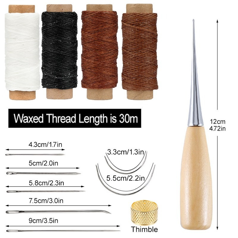13 قطعة من أدوات النجارة الجلد - مراجعة Leatherwork Beginner Tools وسعره
