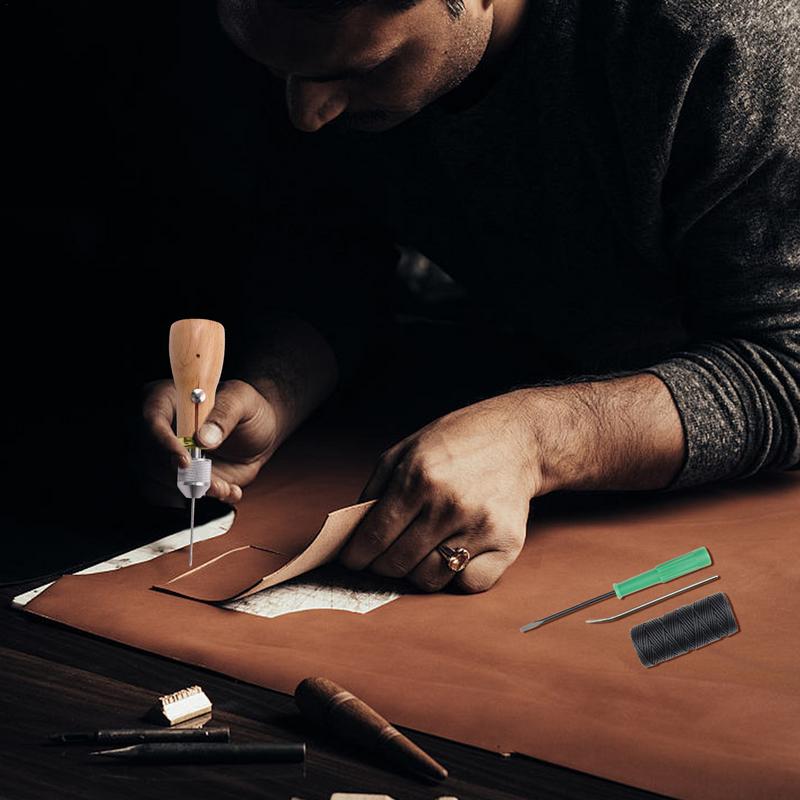 الجلود أداة العمل عدة المفروشا - مراجعة Leatherwork Beginner Tools وسعره