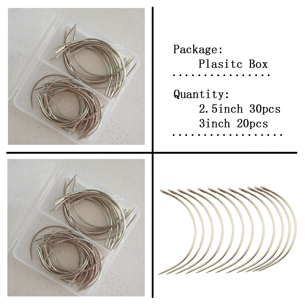 C نوع منحني من اللحمات النسيج  - مراجعة Leatherwork Needles وسعره
