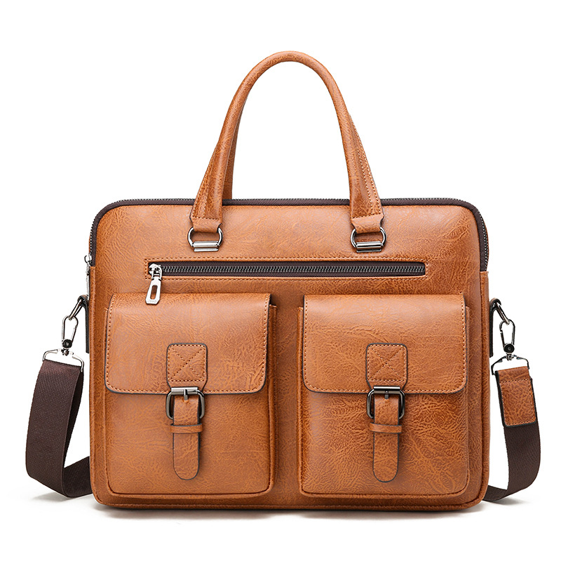 بو الجلود حقيبة الأعمال للرجال - مراجعة Leather Work Bag Men وسعره