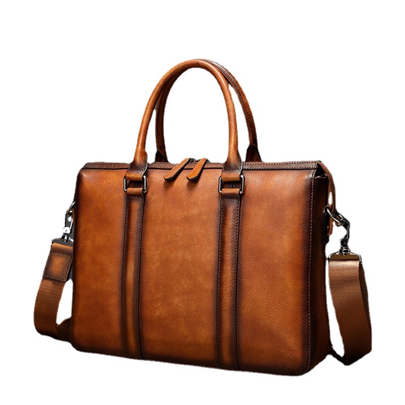 حقيبة يد جلدية فاخرة من YETTIE - مراجعة Leather Work Bag Men وسعره