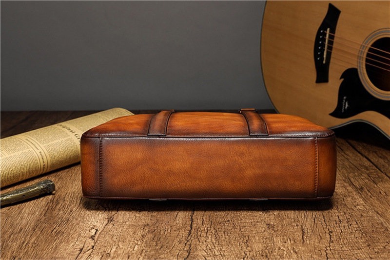 حقيبة يد جلدية فاخرة من YETTIE - مراجعة Leather Work Bag Men وسعره