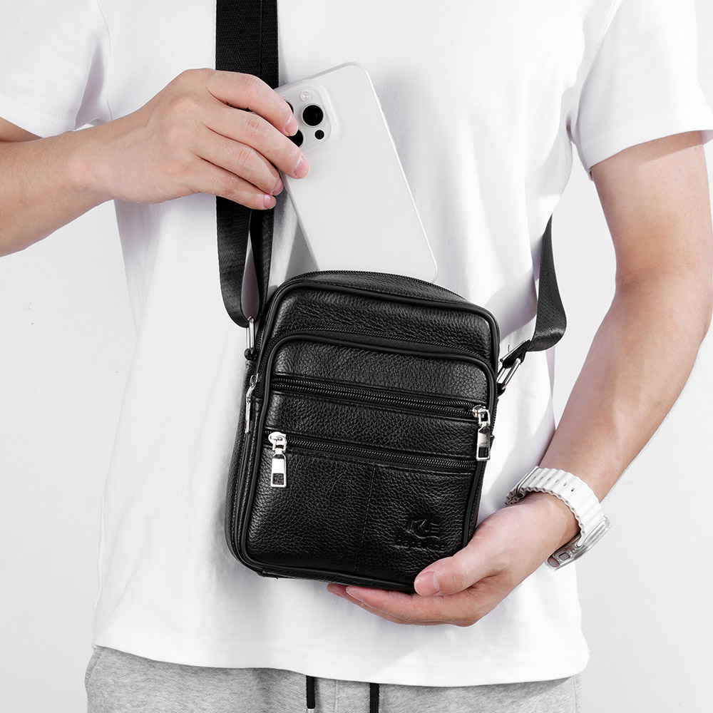 حقيبة كتف رجالية كاجوال كلاسيك - مراجعة Leather Work Bag Men وسعره