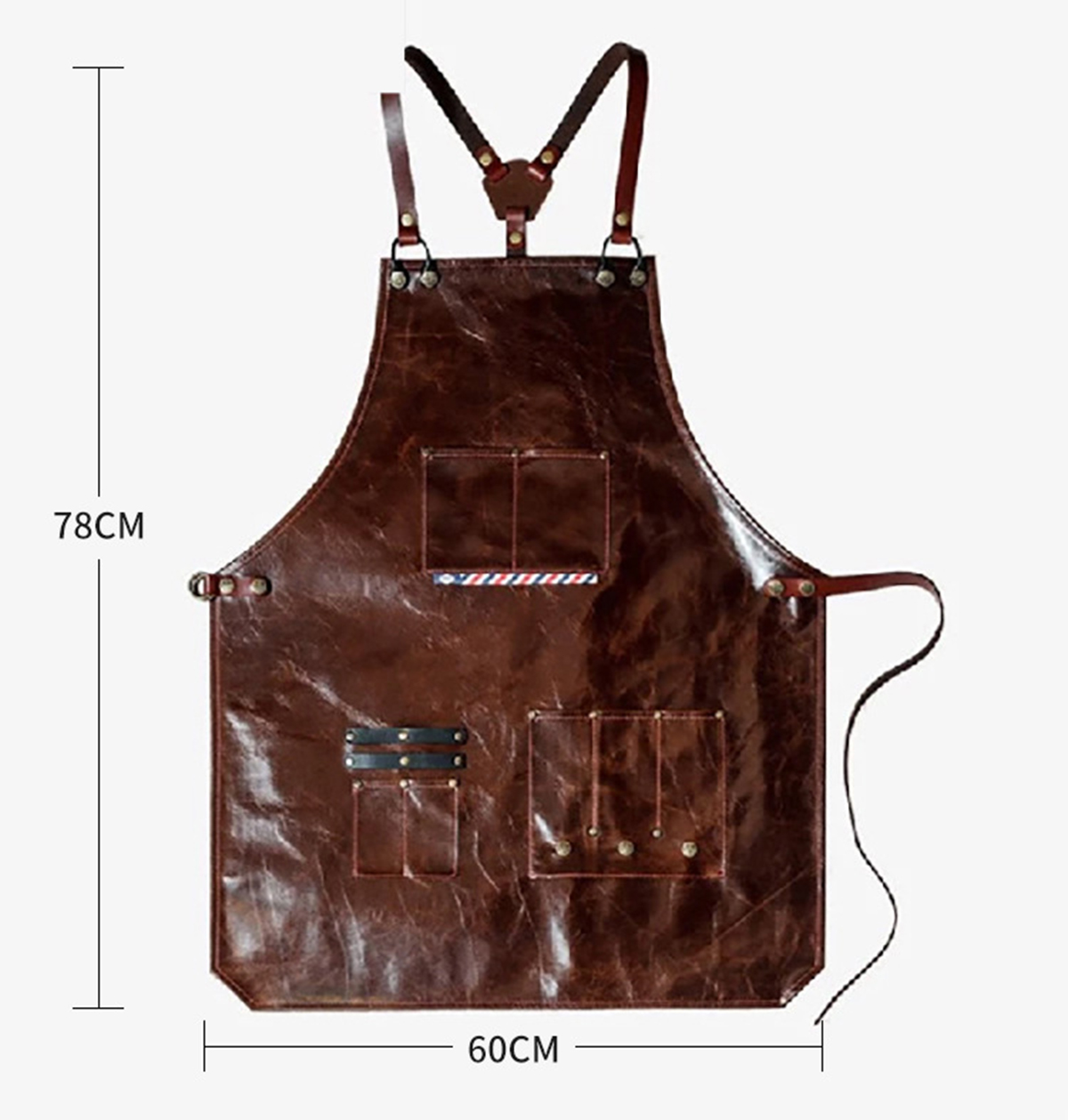 مريلة عمل جلدية للرجال مع جيوب - مراجعة Leatherwork Workshop وسعره
