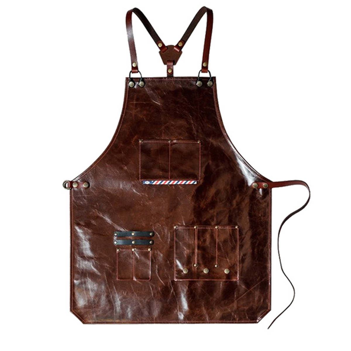 مريلة عمل جلدية للرجال مع جيوب - مراجعة Leatherwork Workshop وسعره