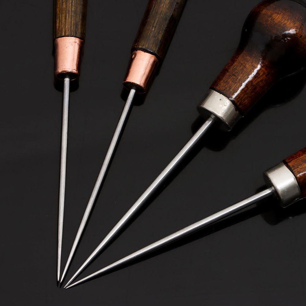 1 قطعة خياطة Awl الخشب مقبض سب - مراجعة Leatherwork Needles وسعره