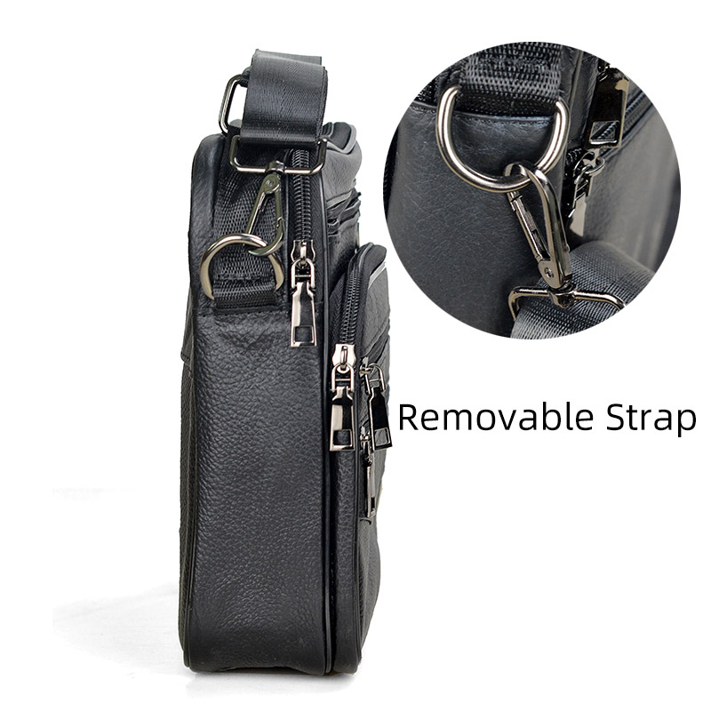 الرجال حقائب يد جلدية حقيقية ا - مراجعة Leather Work Bag Men وسعره
