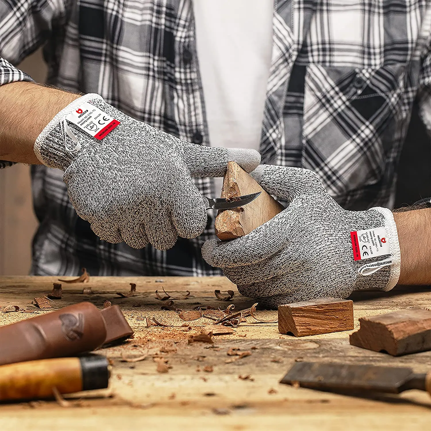 قفازات مقاومة للقطع المستوى 5  - مراجعة Leatherworking Leveling وسعره