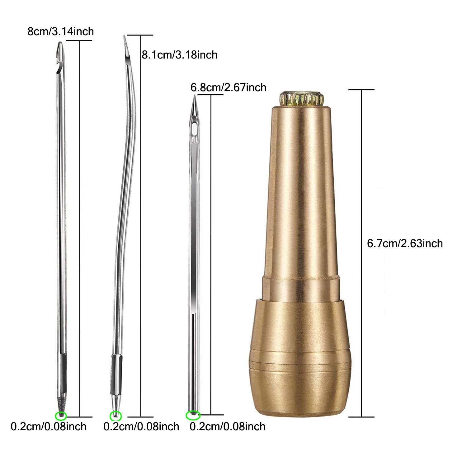 مجموعة الخياطة الجلدية DIY الج - مراجعة Leatherwork Needles وسعره