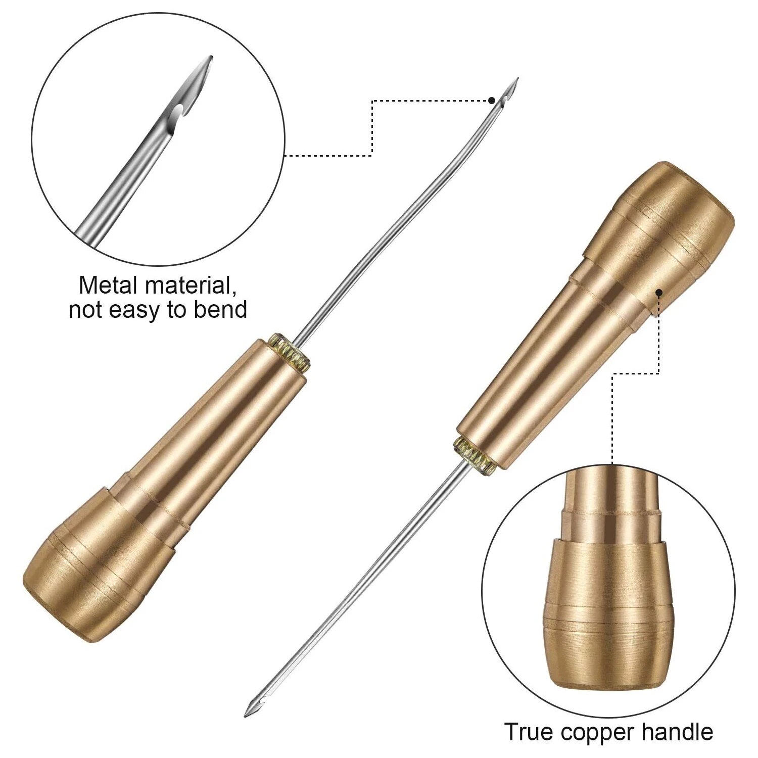 مجموعة الخياطة الجلدية DIY الج - مراجعة Leatherwork Needles وسعره