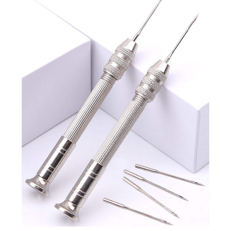 الجلود الخياطة Awl مجموعة استب - مراجعة Leatherwork Needles وسعره