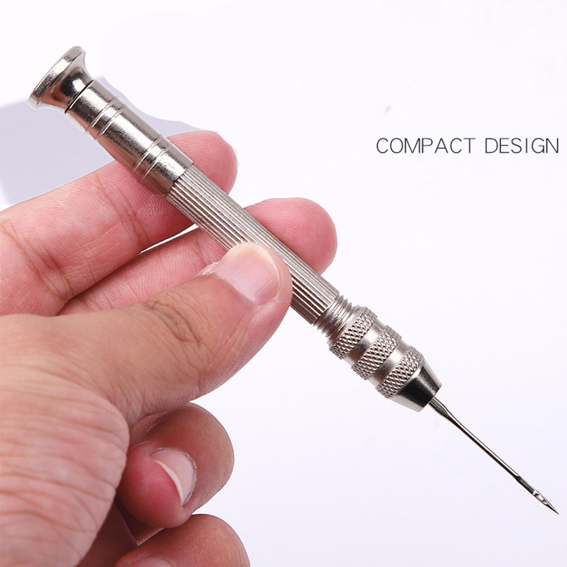 الجلود الخياطة Awl مجموعة استب - مراجعة Leatherwork Needles وسعره