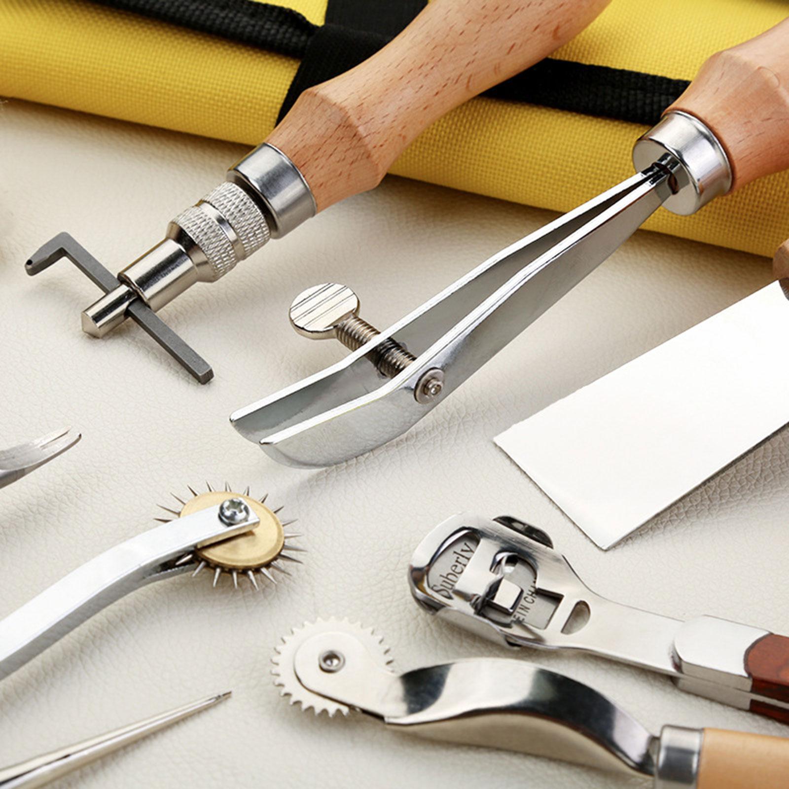 طقم أدوات عمل من الجلد الصناعي - مراجعة Leatherwork Beginner Tools وسعره