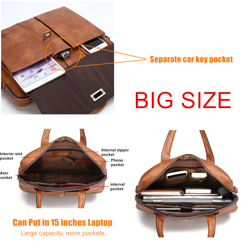 حقيبة جلدية للرجال من جيب بولو - مراجعة Leather Work Bag Men وسعره