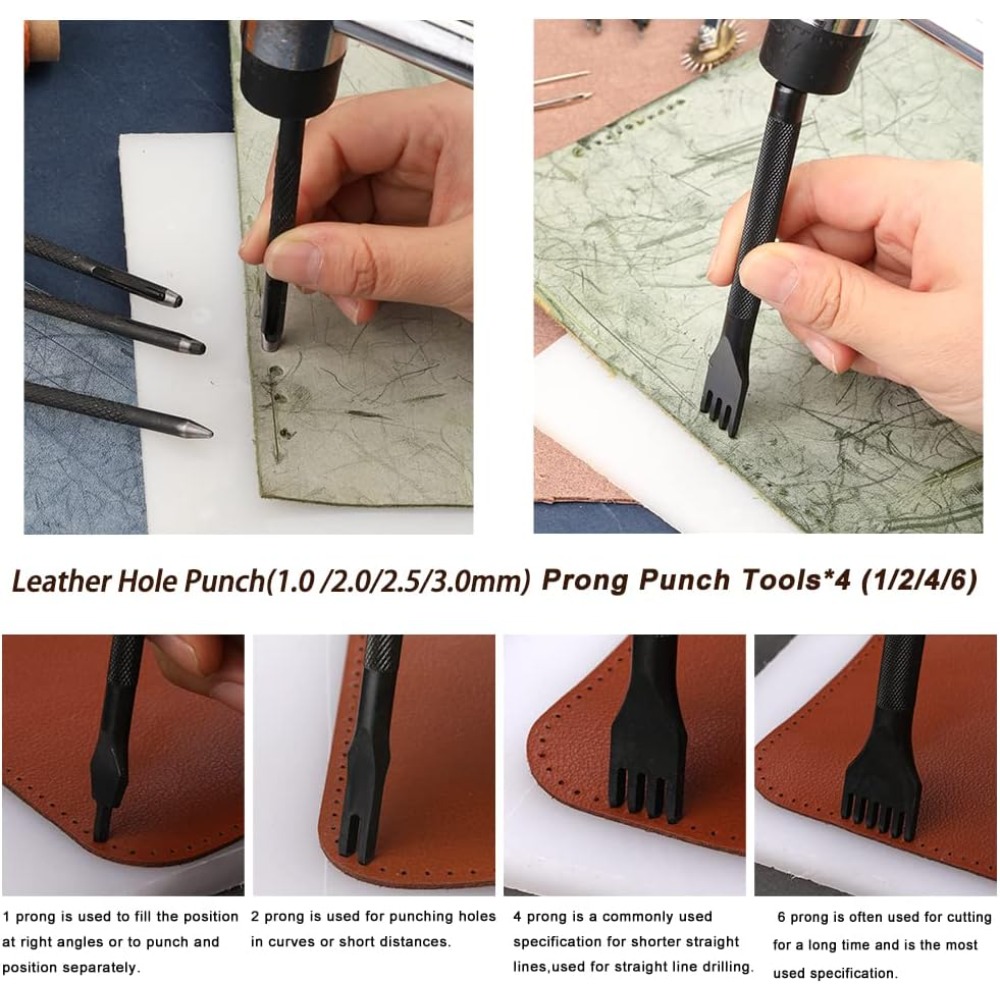 أدوات عمل بالجلد، طقم أدوات عم - مراجعة Leatherwork Beginner Tools وسعره