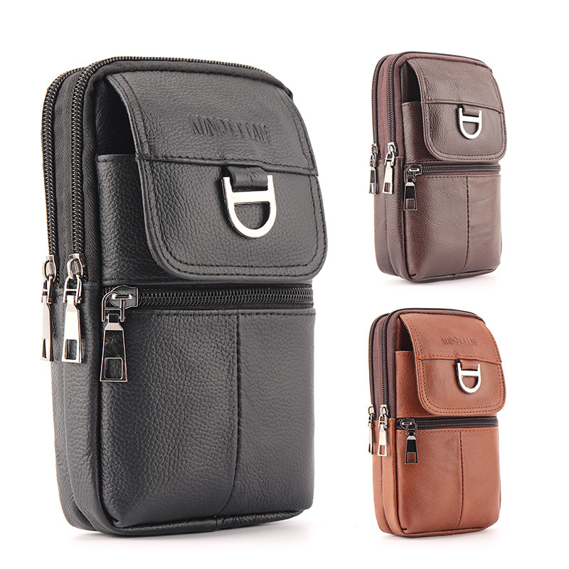حقيبة خصر جلدية للرجال - حقيبة - مراجعة Leather Work Bag Men وسعره